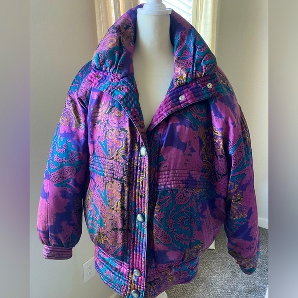 bill blass Jackets & Blazers - Vintage Purple Puffer Jacket
